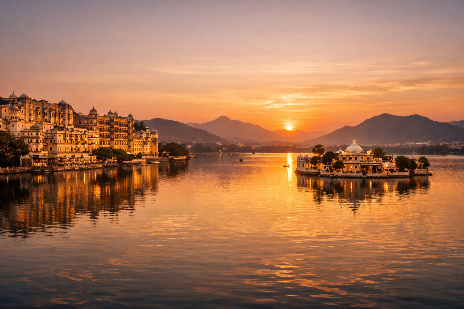 Lake Pichola Sunset Udaipur